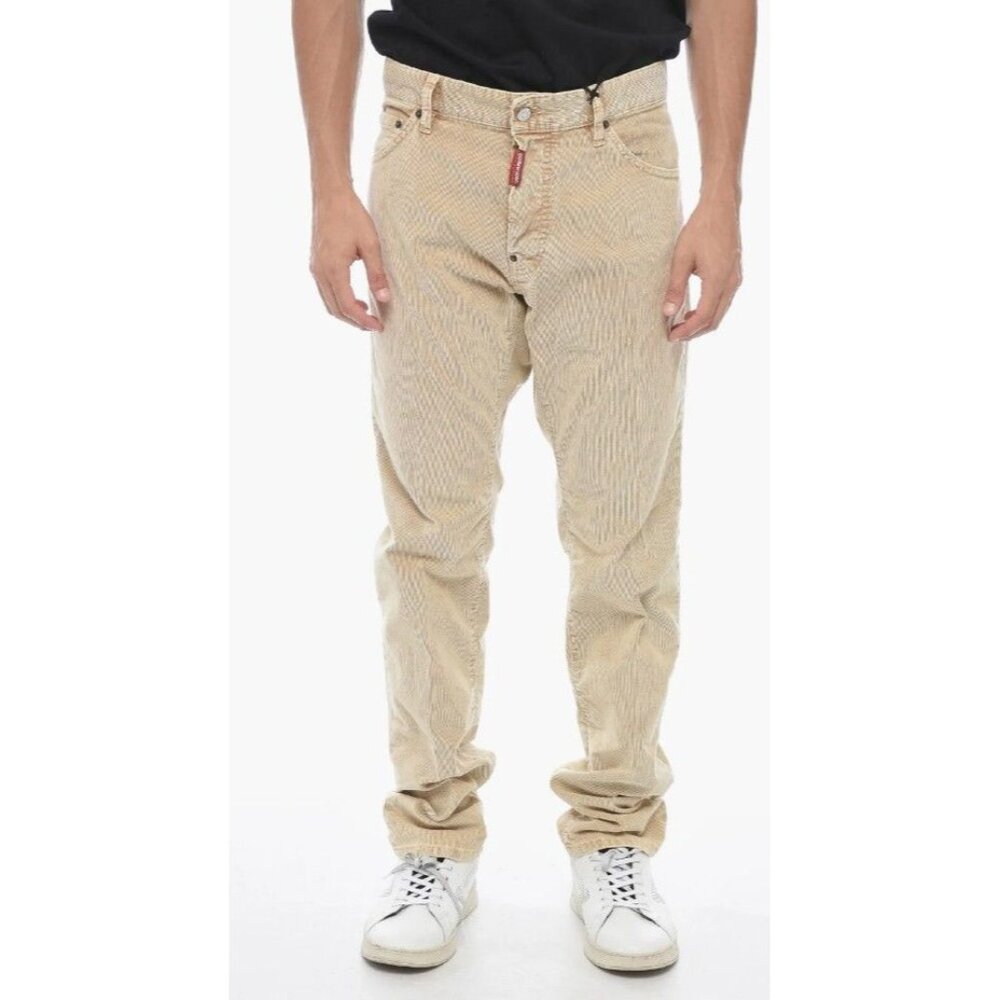 NWT DSQUARED2 Corduroy Men's Pants Cool Guy Jean Slim Tan IT 46 US 30 $735